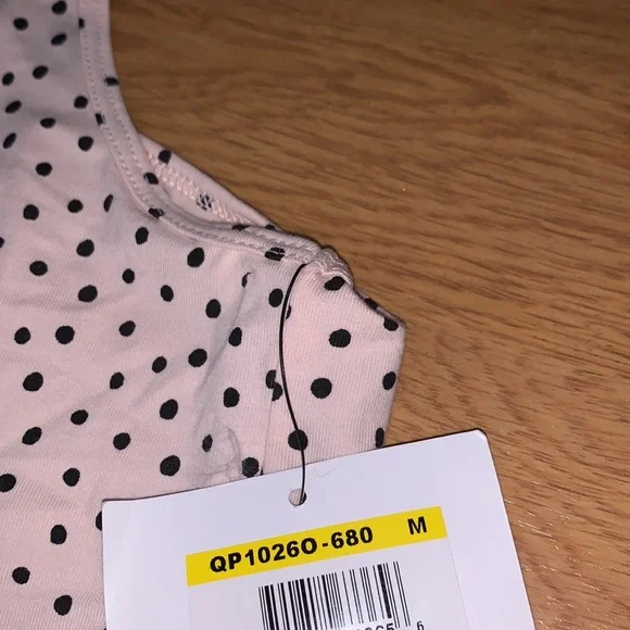 NWT Calvin Klein 2-Piece Pajama Set (Polka Dot Print), Medium, Light Pink - Picture 5 of 9